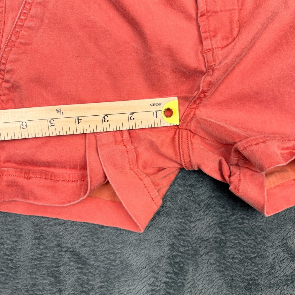 Liverpool Los Angeles Coral Orange Cotton Blend‎ Shorts Womens Size 4 - Picture 8 of 10